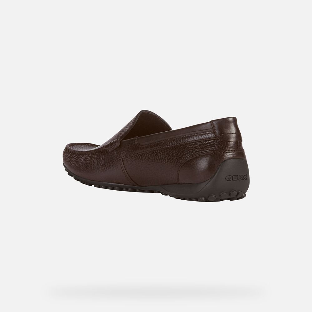 Mocassin Geox Snake - Marron Foncé - Homme 142589-QKE